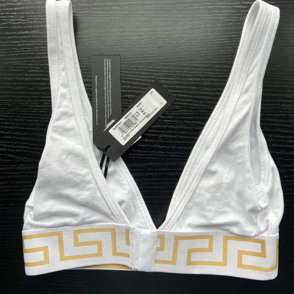 Versace Greca Border Medusa Bralette - Picture 3 of 6